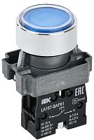 Кнопка управления LA167-BAF61 d=22мм 1з синяя | код BBT20-BAF61-1-22-67-K07 | IEK